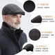 Red Dragonfly Old Man Hat Men's Autumn and Winter Middle-aged and Elderly Plus Velvet Advance Hat Grandpa Elderly Hat Ear Protection Warm Peaked Cap Brown Color-Fashionable Warm Ear Protection M M Size (Head Circumference About 58CM)