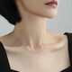 Ming brand jewelry platinum PT950 Chopard chain simple clavicle chain necklace BFR0124 about 42+3 cm about 2.47 grams