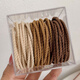 Xiang Wan hair rope 50 pieces of high-elastic hair rope rubber bands, simple hair-tying rubber bands, durable and not harmful to the hair rope birthday gift