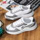
Li Ning men's shoes for autumn 2025 new high-end men's breathable casual and versatile classic high-end appearance sneakers [Store on sale] Shark gray/standard white 42 (265mm)