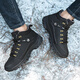 Chaussures masculines de Hong Kong Camel, Bottes de neige de grande taille, Chaussures en coton épaissi en velours hiver