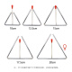 Xingbeixiang triangle musical instrument children's elementary school students kindergarten professional percussion instrument Orff triangle bell thickened triangle 6 inches (side length 15cm)