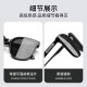 Genuine GM sunglasses men driving high-end sunglasses women taking photos to make them look slim and sun protection high-value trendy H style 丨Black frame black film-High-definition UV protection