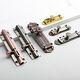 Fest verdickte helle Latch-Antike Red Bronze Anti-Diebstahl-Latch-Holztür-Baugruppe Fenster Latch Bronze Latch 9203 Gold-5 Zoll