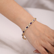 GEM STONE KING bracelet for women 925 silver 8.55 carats set with colored gemstones simple and fashionable amethyst as a birthday gift for girls