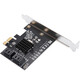 Capricorn (MOGE) Desktop PCIe zu 4-Port SATA3.0 Hartplattenerweiterungskarte Marvell 9215 Chip Support System Startup MC2692