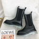 Western Region Camel Trendy Winter Martin Boots Men's Mona same style plus velvet warm leather short boots thick-soled Chelsea boots cigar boots black single 46