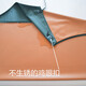 Qijing waterproof and oil-proof thickened canteen catering kitchen work clothes acid-alkali-resistant and extended aquatic products household leather apron for men and women black and red thickened 110*80