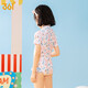 361 Kinder Badeanzug Mädchen Mädchen süßes Baby einteiliger Badeanzug New Children's Heiße Frühlingsanzug Pink Blau 5024 140 (14) Höhe 130-140 cm Gewicht 50-60jin [Jin entspricht 0,5 kg]