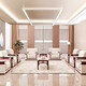Qingzhai Conference Room Reception Conference Sofa Chinese Fabric Office Sofa Coffee Table Set Reception Sofa Coffee Table 40*60
