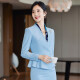安依莲美容院工作服珠宝店西装套裙两件套春季职业装女人味西服工装制服 2987白色西装+653短群 XL