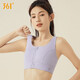 361 Sports sous-vêtements anti-vibration anti-vibration à haute résistance Zipper Yoga Bra Fitness Vêtements Sports One-Piece Sports Gest Women Light Purple L