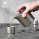 Kaisi Keith Kaisi pure titanium kung fu tea set double-layer tea cup home travel portable modern simple titanium tea set Ti3927 hand-catch tea cup