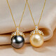 Shimao Pearl Pendant Single Large Mother-of-Pearl Necklace 925 Silver Round Large Beads Ice Queen Classic Women's 12mm White Beads