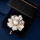 SNQP Swarovski zirconium Valentine's Day gift 2025 element white peony brooch high-end light luxury elegant white