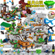 My World Lego Building Block Assembly Toys Boy 6-12 Jahre altes Puzzle Mechanismus Höhle Kindergeschenke Mädchen [Promotion] Twilight Forest 3888 Partikel [Flasche]