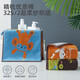 Jieyu Vosges children's absorbent cartoon cotton small towel face towel with lanyard type A blue one 50x25cm
