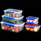 Hotel kitchen rectangular large capacity commercial sealed plastic fresh-keeping box for refrigerator special thickened canteen storage box 1105 models 1.4 liters [20.5*14*7.5cm]