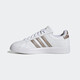 阿迪达斯 （adidas）板鞋女鞋2025夏季新款皮质小白鞋复古运动鞋舒适时尚低帮休闲鞋 GW9215白色金属色 38