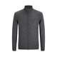 YOUNGOR Sweater (YOUNGOR) men's stand collar double ribbed neck protection warm wool blend soft, smooth, comfortable and elastic Gray L 105cm