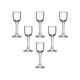 Katav white wine glass dispenser set lead-free crystal glass with graduated wine glass bullet cup Maotai cup spirit cup handmade Maotai cup 6 cups 10ml