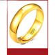 Menbin 24ki gold ring couple loach back glossy ring live mouth ring 999 gold men and women 3D hard gold glossy ring 2.98g