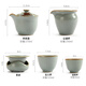 Dongmingtang Ru kiln hand holding pot anti-scalding ceramic teapot single pot large capacity kung fu tea set teacup set teapot for home use Ru kiln hand holding pot (single pot 1) simple package 270ml