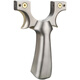 Thunder titanium alloy slingshot, high precision, fast pressure, no need to tie flat rubber bands, outdoor competitive adult steel ball powerful bow, silver A, thunder titanium aluminum 8020 package one available