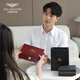 Falai Armani Wallet Herren Langer Multifunktions-Brieftaschen Valentinstag Mode High-End-Geburtstagsgeschenk für Freund Ehemann Dad Schwarz [Theke Geschenkbox]