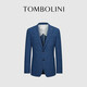 Dongbolini Spring New Product Casual Single West Men's Casual Suit Jacket Tide Blue Plaid Versatile Suit Dark Blue L 175/96A(50)