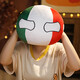 Xuanxuan baby cute Polish ball anime peripheral cos doll doll plush toy cartoon national ball pillow pillow doll Soviet ball-big eye 10cm (pendant)