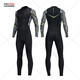Chuangjingyi Selects Motor Boat Quick-Drying Suit Men's One-piece Wet Suit Women's Surfing Snorkeling Wet Suit Long Sleeve Sunscreen Large Size Swimming Wet Suit Black Men's Style - Back Zipper (D030069M XXL
