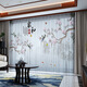 Transparent and opaque 5D three-dimensional ink landscape painting Chinese style gauze curtain for living room, bedroom, study, balcony, tea room partition curtain Thickened and opaque