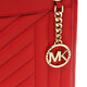 Michael Kors Mike Coles MK Frauenbeutel Schaffell -Kette Einzelschulter -Tasche 30H9GUSL2T 683 rot