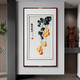 Zi Teng Suixuan Five Blessings Come to the Door Su Embroidery Finished Painting Entry Hall Decoration Painting Living Room Gourd Wall Painting Chinese Style Embroidery Mural Five Blessings Come to the Door (Default Brown) 70*123cm (Tempered Glass)