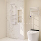 Xmsj плитка для ванной комнаты на пол Terrazzo Antiplip Plip Plip Cream Cream French Play Plain Free Particles-K12108 Главная картина 600x1200