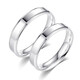 Pang Donglai's platinum rings for couples, a pair of PT950 plain rings, smooth frosted white gold, men's and women's diamond rings, heart-pounding platinum, single ring for men