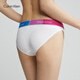Calvin Klein Sous-vêtements [Rainbow Modern Gravity Belt] Women's CK Colorful Bikini Paleties Femmes Qf7256Ad 100-MOONlight White XS