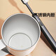 Yakong mouthwash cup, toothbrushing cup, household toothbrush cup, dental cylinder, stainless steel wash cup, couple set, children's set, stainless steel white with handle
