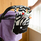 Yusenyi Crib Zaun Hanging Bag Kinder am Nachtbett Aufbewahrungskorb Hängende Beutel Dreidimensional geschnittene Wickeltasche Süßes Zebragürtel wurde in Schwarz geändert