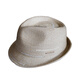 Tochino Japaner kurzer Kurzbrenner Casual Gentleman's Topper Hut wie Männer und Frauen britischer Sonnenschutzhut Falten Sie Jazz Strohhut Khaki Farbe einstellbar m (56-59 cm)