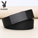 Playboy belt men's toothless inner wear automatic buckle woven belt canvas punch-free casual pants belt birthday gift middle-aged