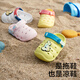 Babycare Baby Pantoffeln Sommerlochschuhe Nicht rutsches Haus im Innenkinder Sandalen Yiluo Pulver 140 mm