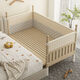 
Jierun Zhigao solid wood children's splicing bed widened bed bedroom splicing large bed with guardrail newborn small bed crib customized style B three-sided high guardrail + bed circumference + 3CM coconut brown mattress lift 60 guardrail 200*80cm (adjustable)