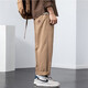 Fog Sky Pantalon décontracté pour hommes Spring and Automne Loose Loose Trendy Brand Outdoor Travail Trafoute American High Street Straight Cotton Pantal