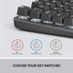 Logitech K845 Wired luminous mechanical keyboard TTC red switch + M510 wireless computer mouse Business office daily Ergonomics Black 104