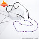 DRATRA-Brille Hängende Kettengläser Kette Frauen Halhter Halsgläser Lanyard Anti-Rutsch-Ketten-Lesebrille Kettenkette Handgemachtes Farben Perlen Accessoires