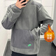 耐克（NIKE） 卫衣外套男士2025秋季运动服保暖摇粒绒圆领套头衫 DD4855-068灰色 M