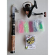 Vinoa's ultra-short roads telescopic and convenient road rod mini road set cast rod sea rod throwing rod ice fishing rod fishing rod 1.6m + left hand wheel set