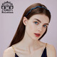 Royal sasa Korean acrylic candy color hair hoop wavy hair headband simple broken hair hairpin women's face wash navy blue NB